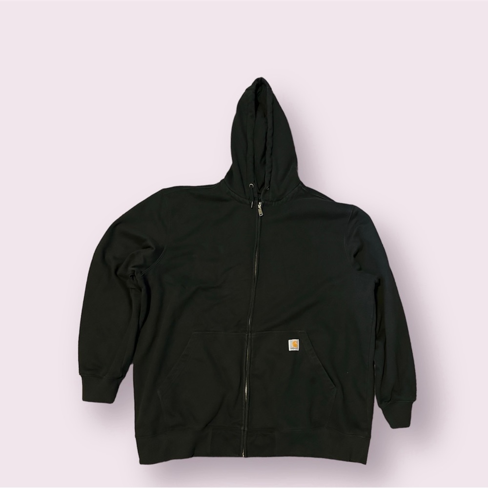 3XL Black Zip-Up Carhartt Hoodie